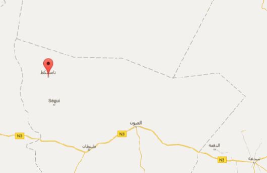 خريطة ولاية الحوض الغربي شرقي موريتانيا
